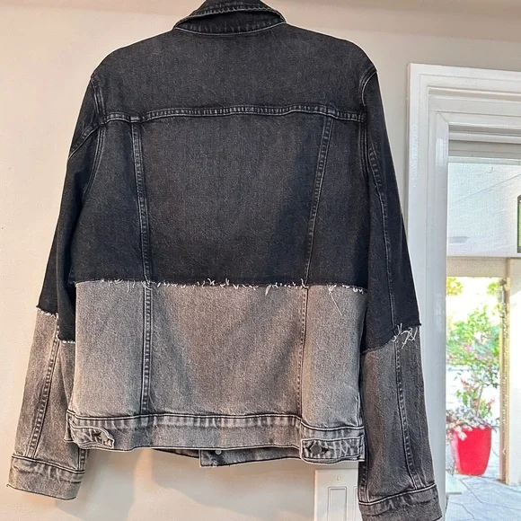 Frame Fashion Patchwork Jean Jacket - Picture 2 of 7